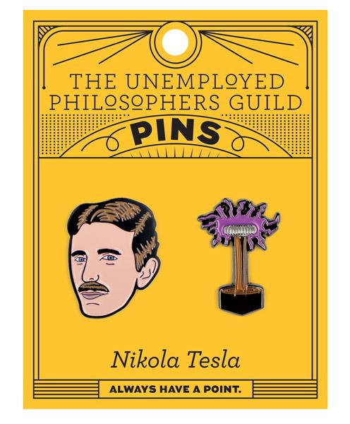 Nikola Tesla Enamel Pin