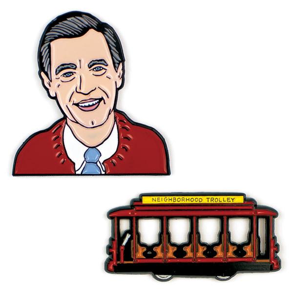 Mr. Rogers and Trolley Pin