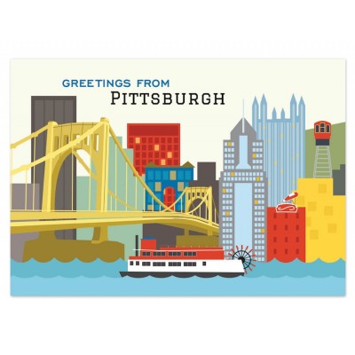 Pittsburgh Skyline Postcard