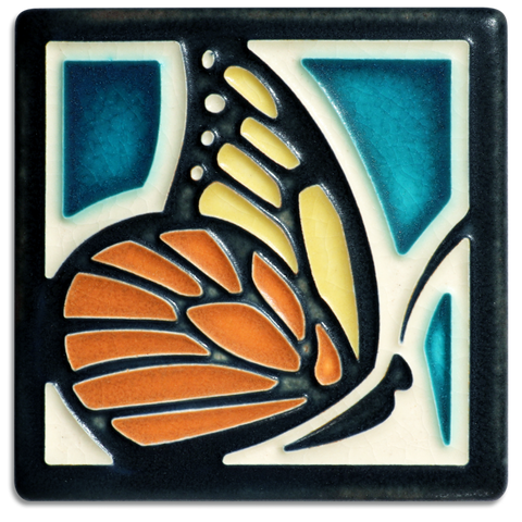 Butterfly Motawi Tile