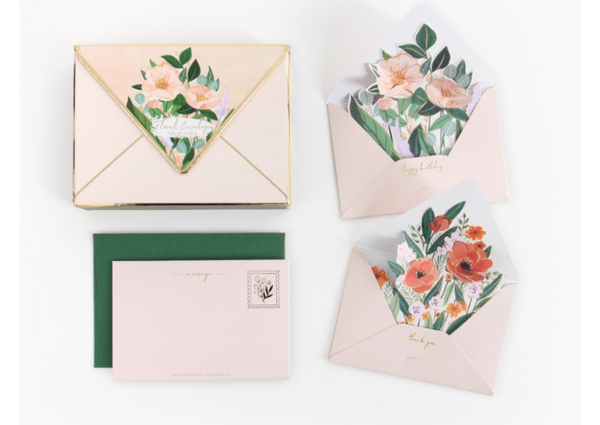 Floral Envelope Notecard Set